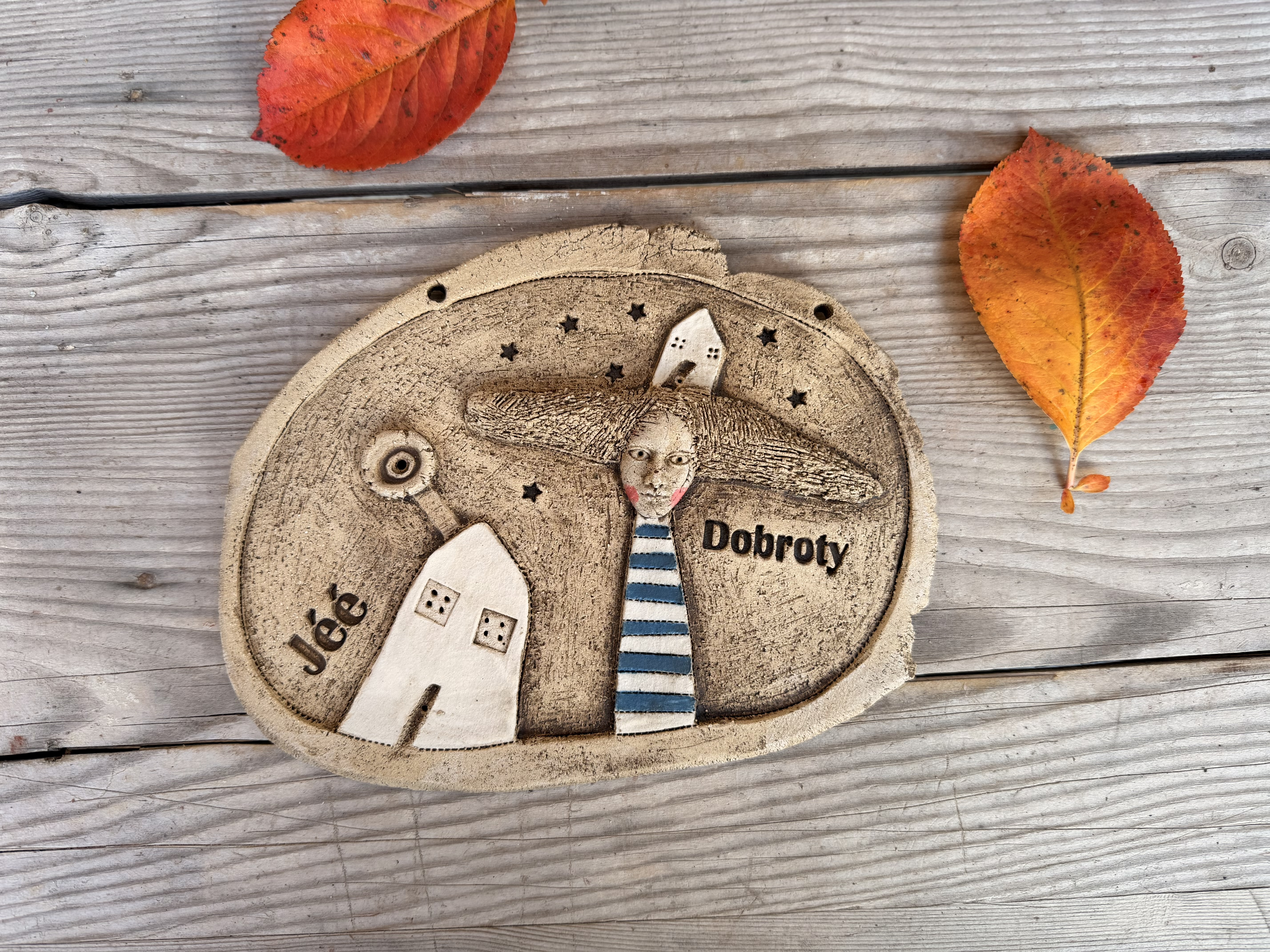 Plastika  - Cedulka na zavěšení