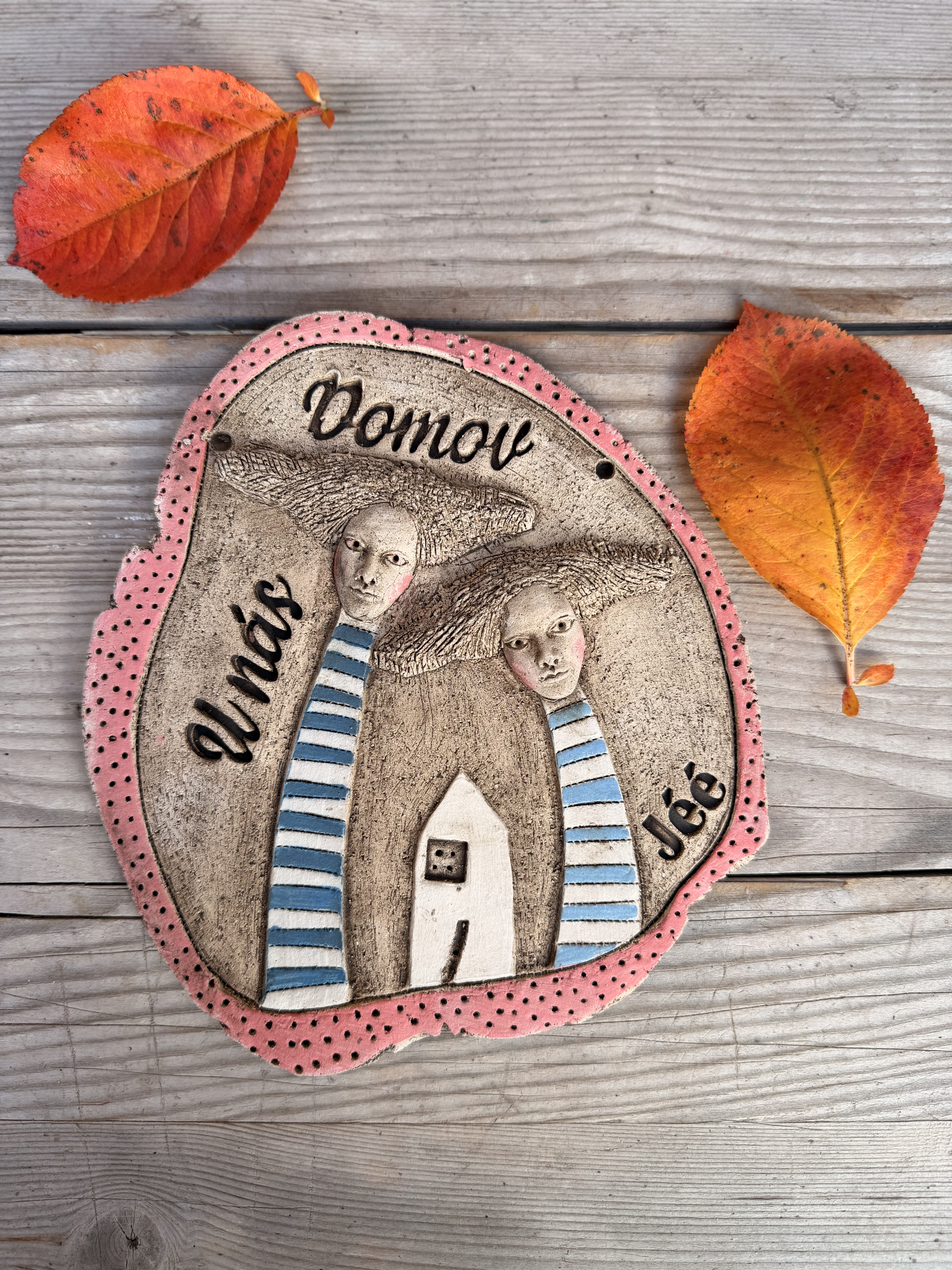 Plastika  - Cedulka na zavěšení