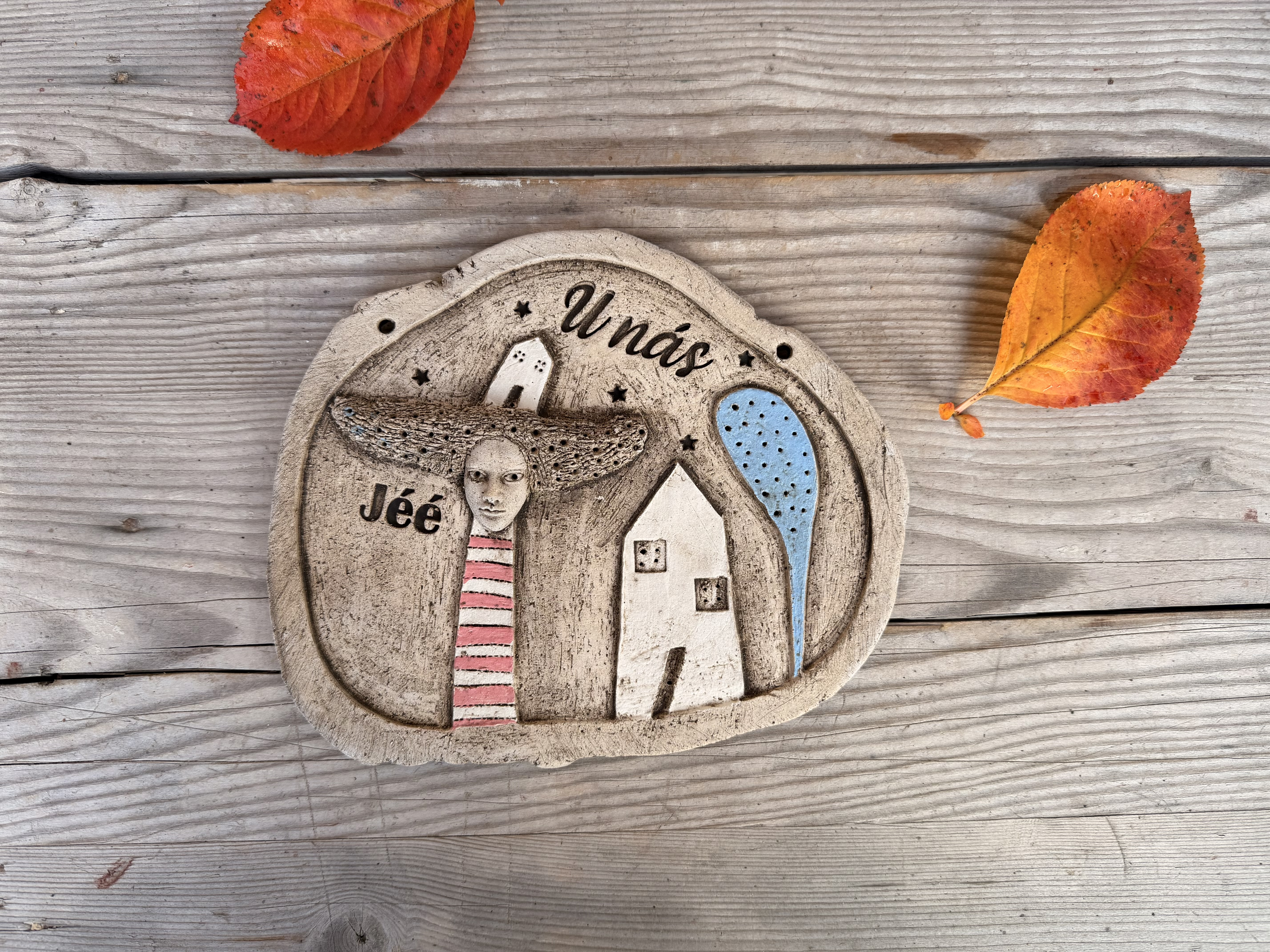 Plastika  - Cedulka na zavěšení