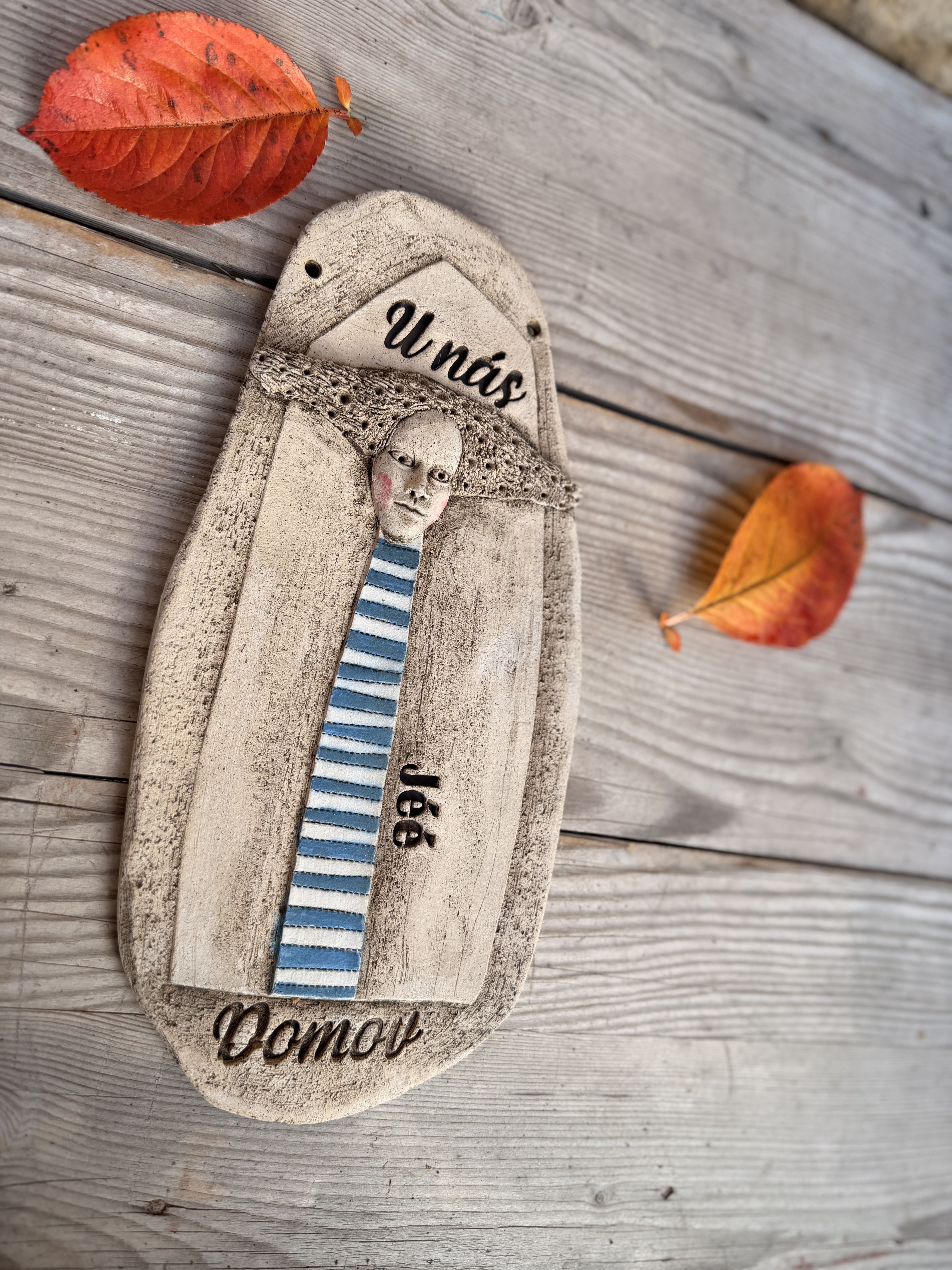 Plastika  - Cedulka na zavěšení