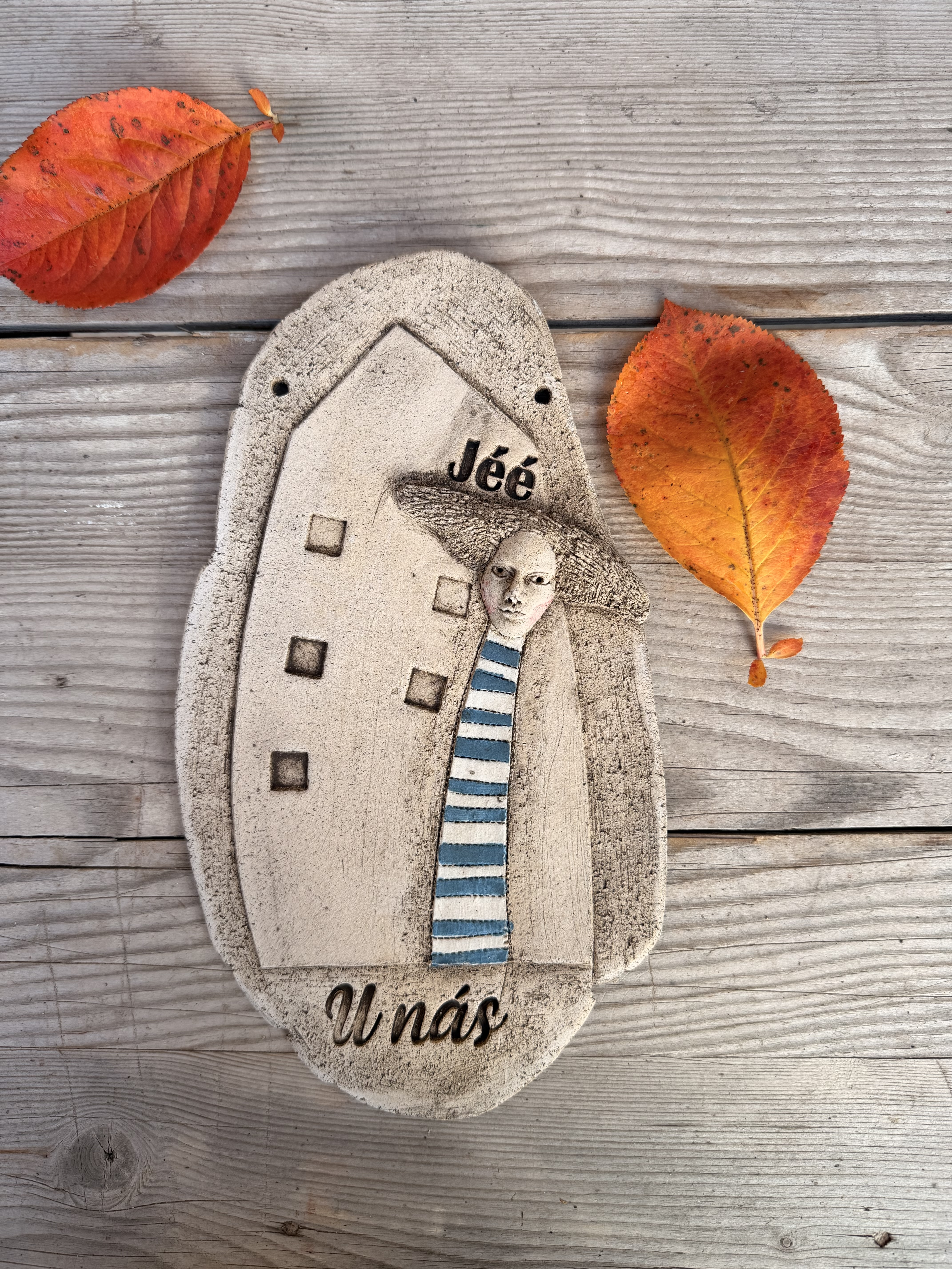 Plastika  - Cedulka na zavěšení