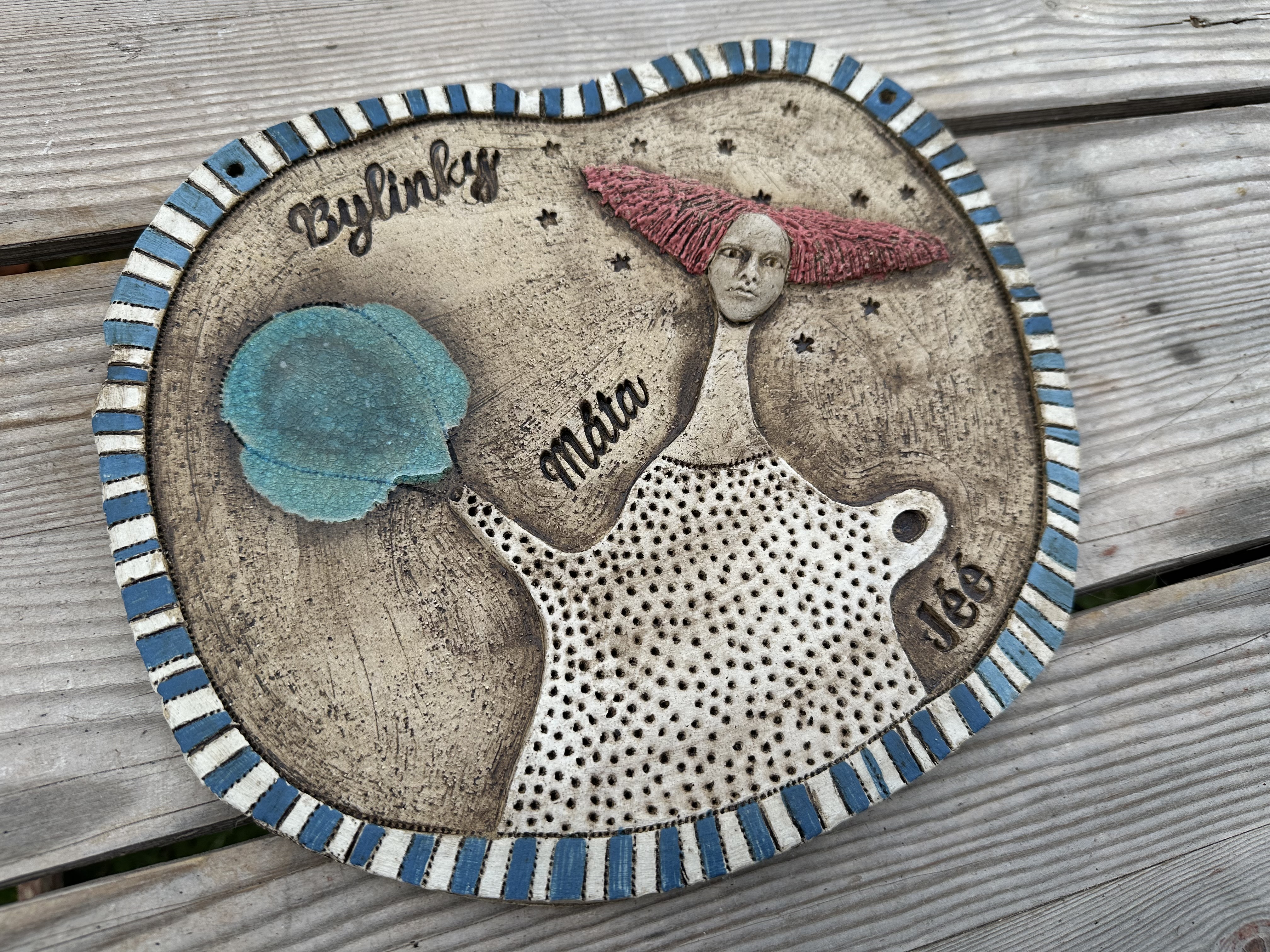 Plastika  - Cedulka na zavěšení