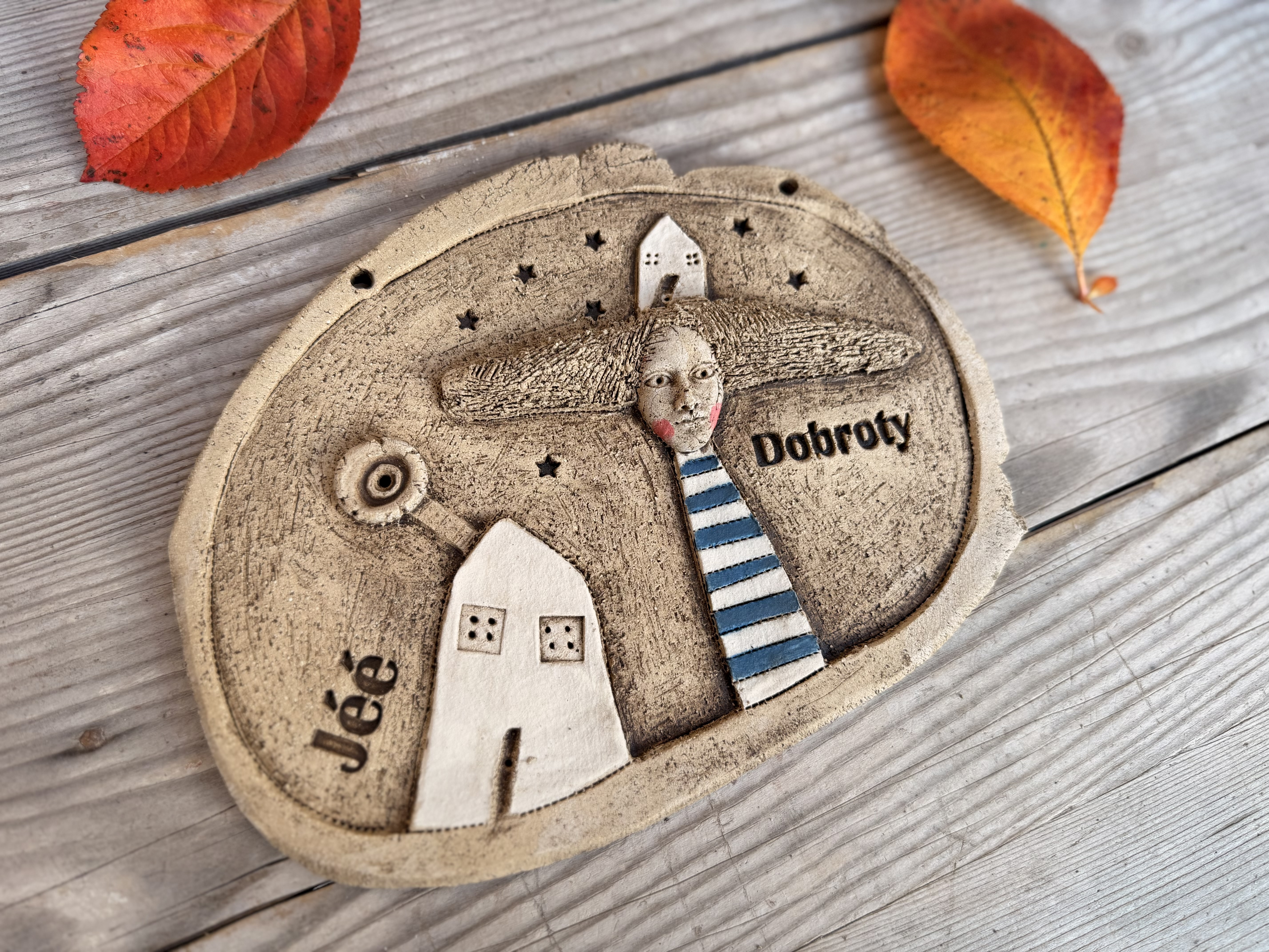 Plastika  - Cedulka na zavěšení