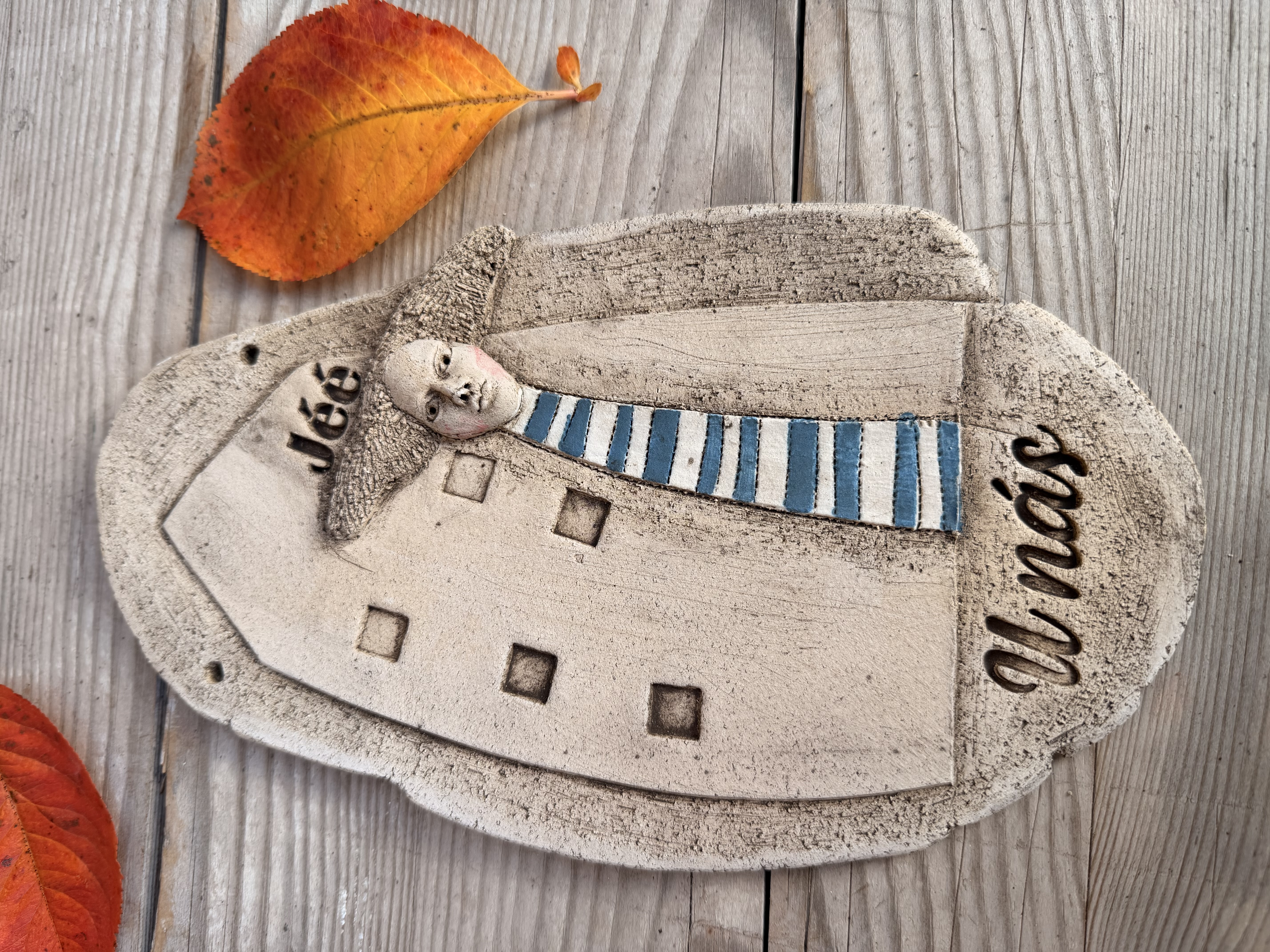 Plastika  - Cedulka na zavěšení