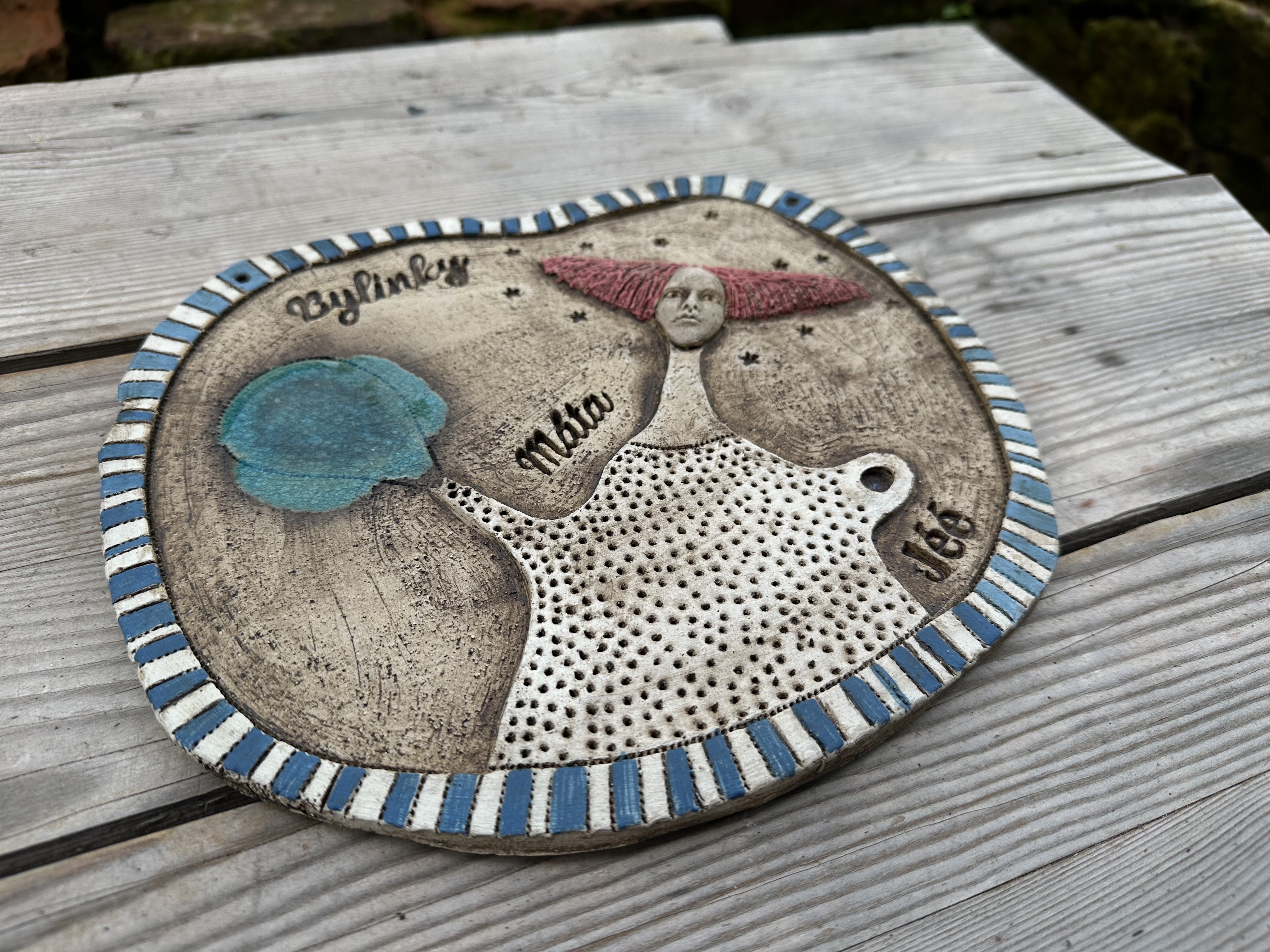 Plastika  - Cedulka na zavěšení