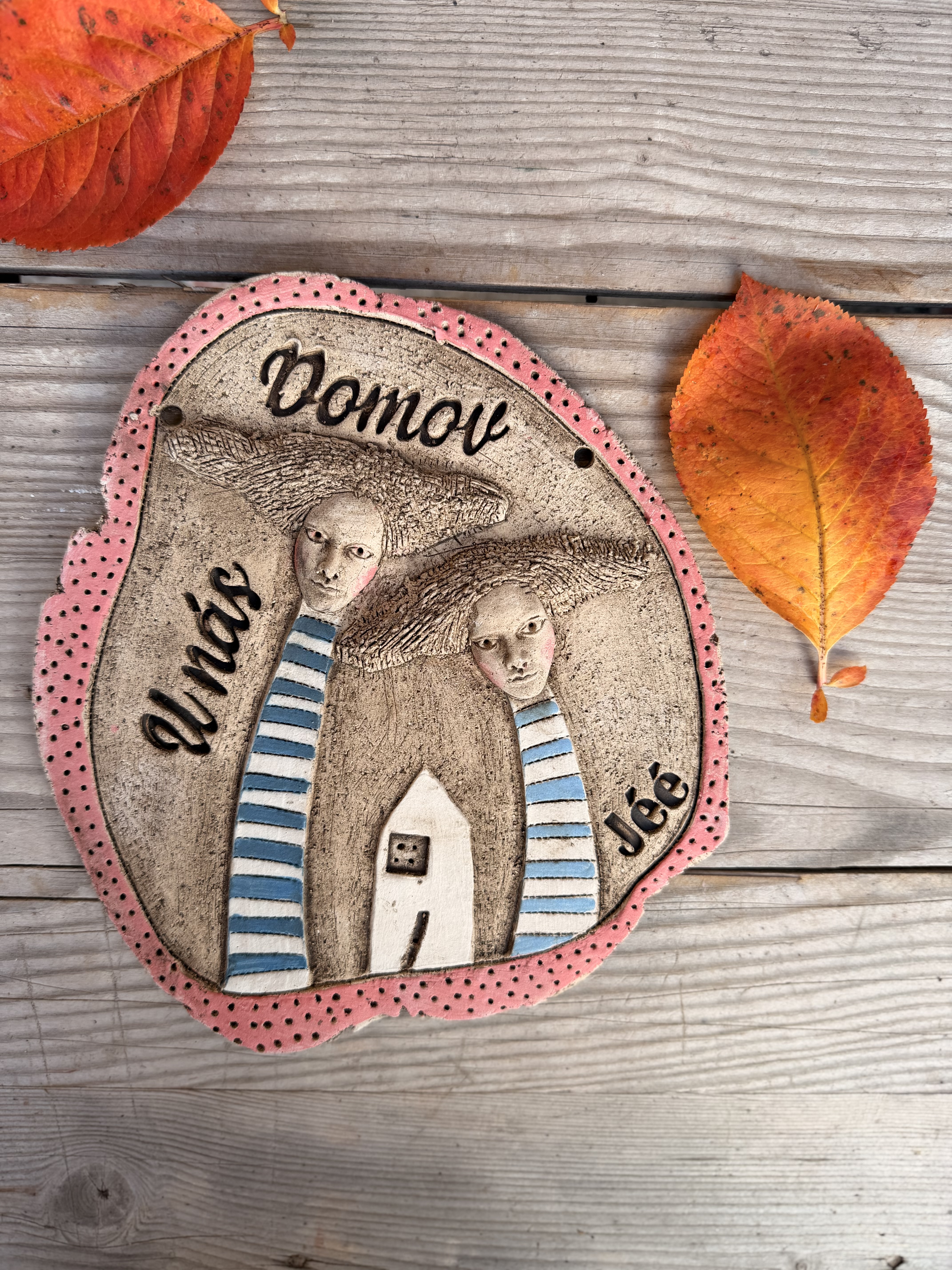 Plastika  - Cedulka na zavěšení