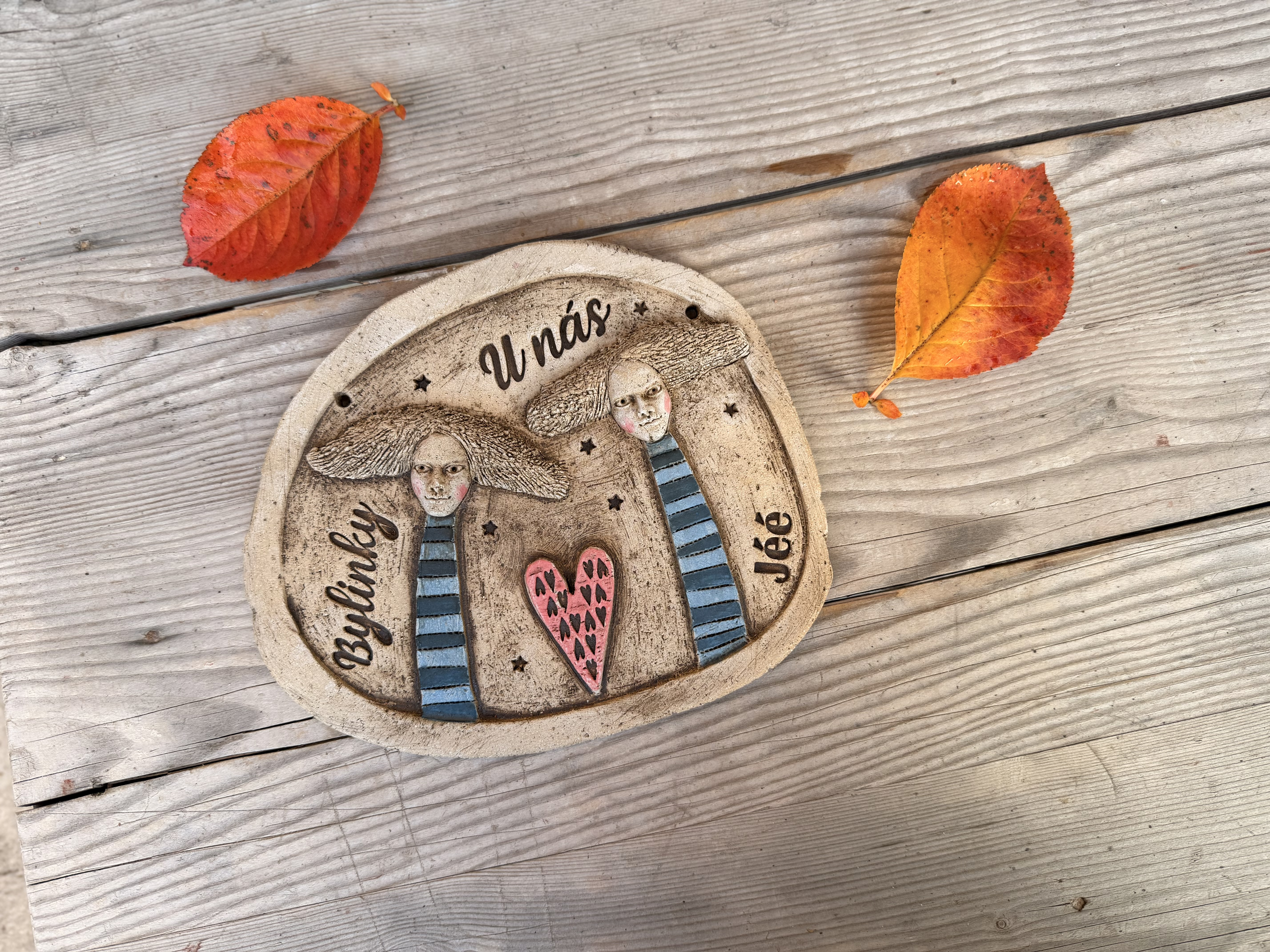 Plastika  - Cedulka na zavěšení